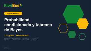 Probabilidad condicionada y teorema de Bayes