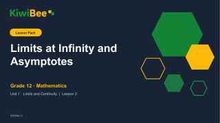 Limits at Infinity and Asymptotes