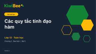 Các quy tắc tính đạo hàm