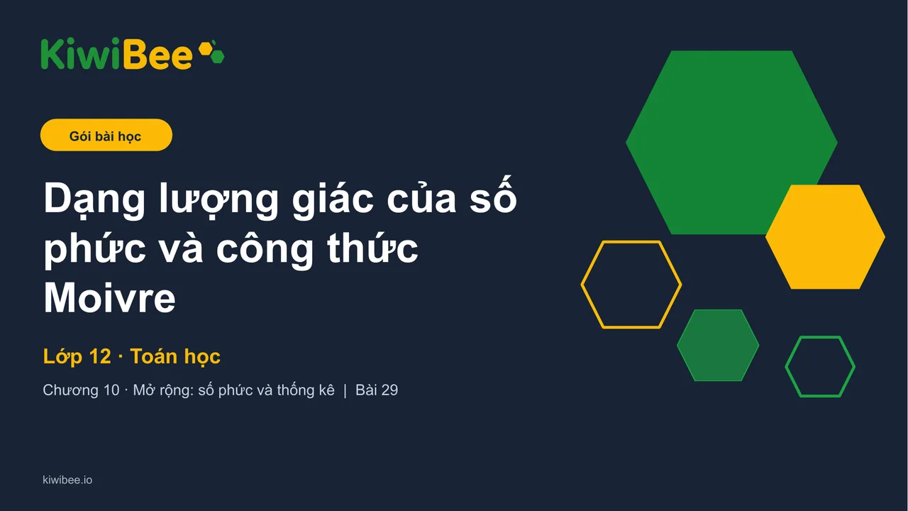 Dạng lượng giác của số phức và công thức Moivre