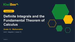 Definite Integrals and the Fundamental Theorem of Calculus