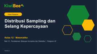 Pratinjau Distribusi Sampling dan Selang Kepercayaan