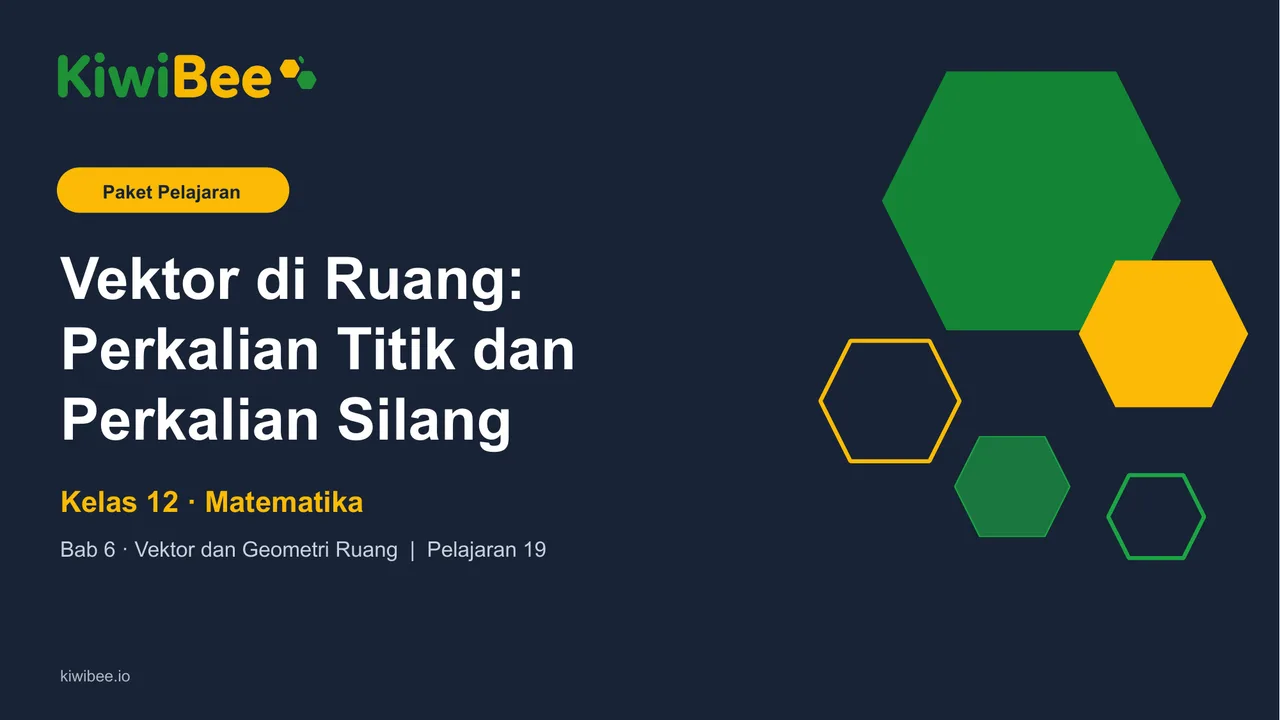 Vektor di Ruang: Perkalian Titik dan Perkalian Silang