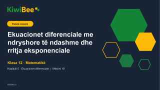 Ekuacionet diferenciale me ndryshore të ndashme dhe rritja eksponenciale
