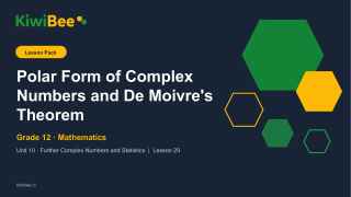 Polar Form of Complex Numbers and De Moivre's Theorem