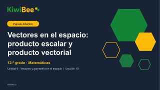 Vectores en el espacio: producto escalar y producto vectorial