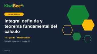 Integral definida y teorema fundamental del cálculo