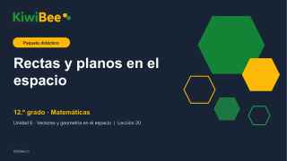 Rectas y planos en el espacio