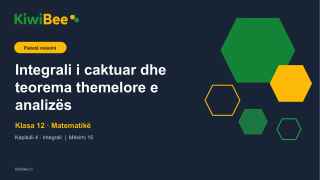 Integrali i caktuar dhe teorema themelore e analizës