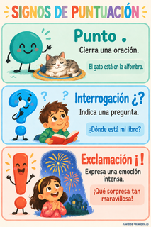 Signos de puntuación: cartel para el aula