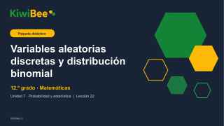 Variables aleatorias discretas y distribución binomial