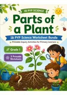 Parts of a Plant Worksheets | Grade 1 PYP Science grade 1 printable PDF preview