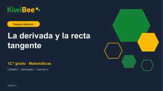 La derivada y la recta tangente