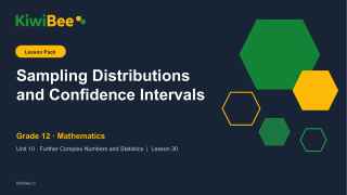 Sampling Distributions and Confidence Intervals
