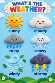 Clay Weather Vocabulary Chart