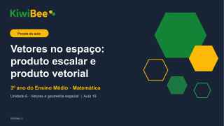 Vetores no espaço: produto escalar e produto vetorial