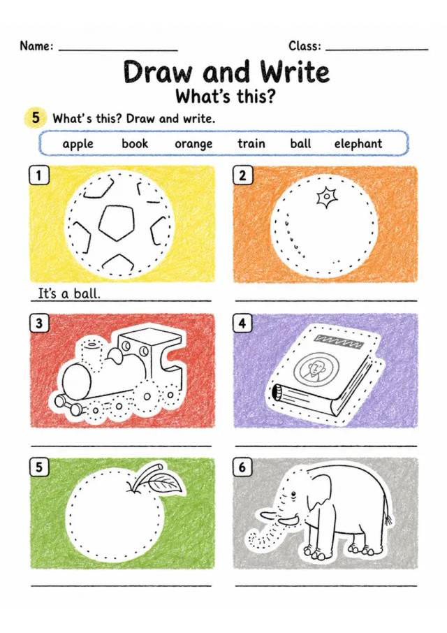 Draw and Write with A or An | Grade 1 Grammar Worksheet grade 1 printable PDF preview