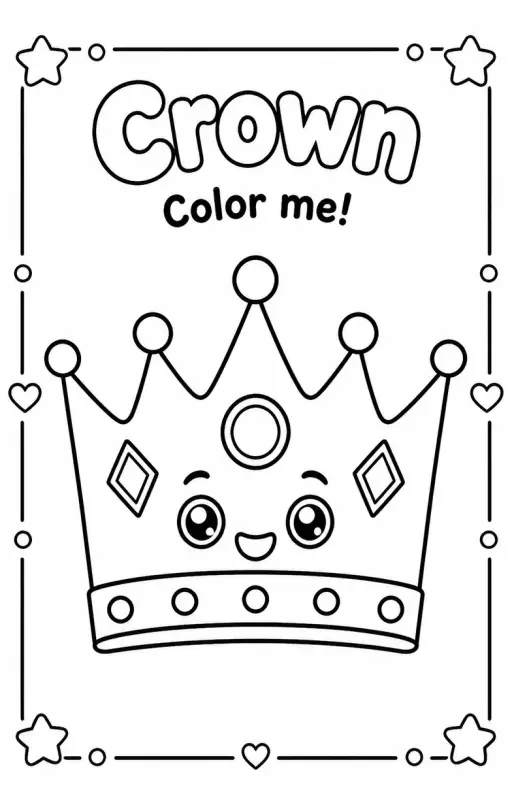 Crown Coloring Pages