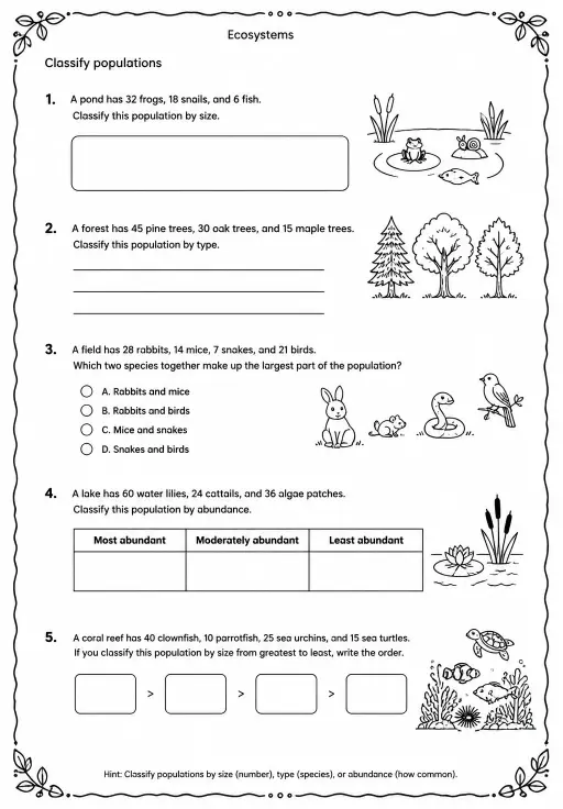 Classify populations