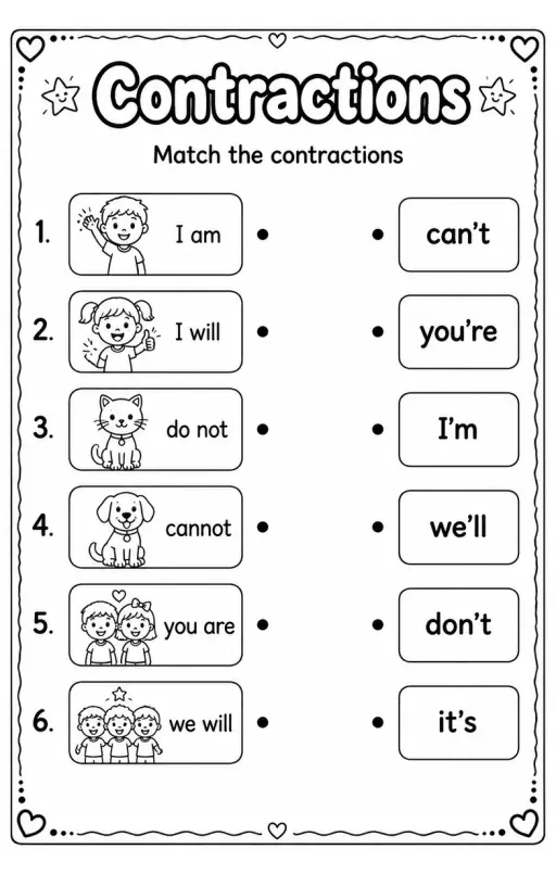 Match the contractions