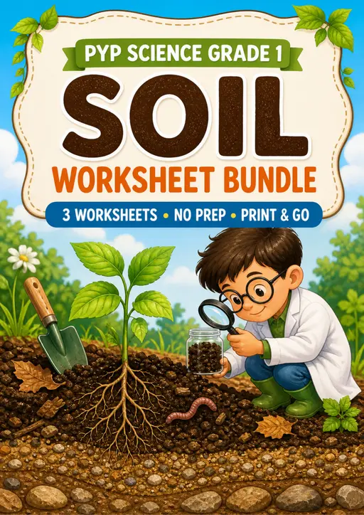 Soil Worksheets | Grade 1 PYP Science
