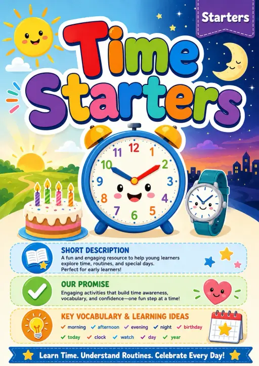 Time Starters Vocabulary Worksheet Pack