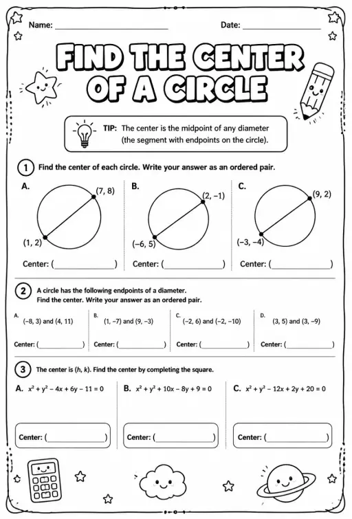 Find the center of a circle