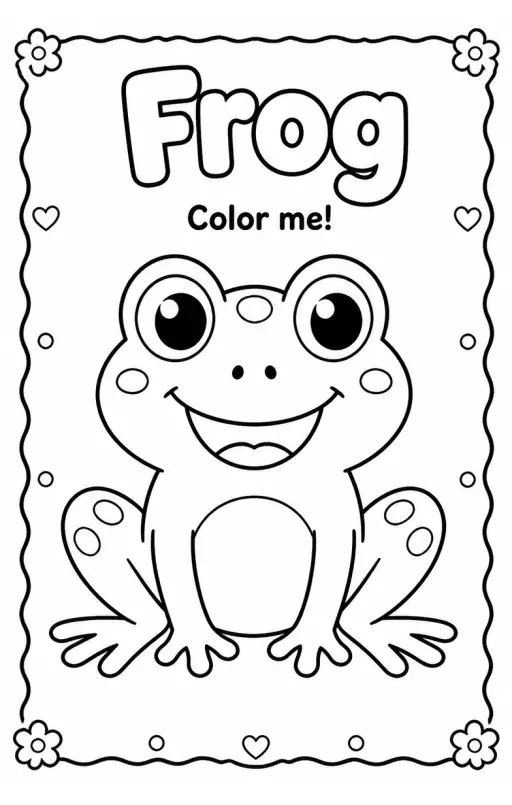 Frog Coloring Pages