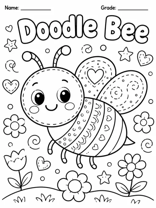 Doodle Set: Animals and Objects Worksheet Pack