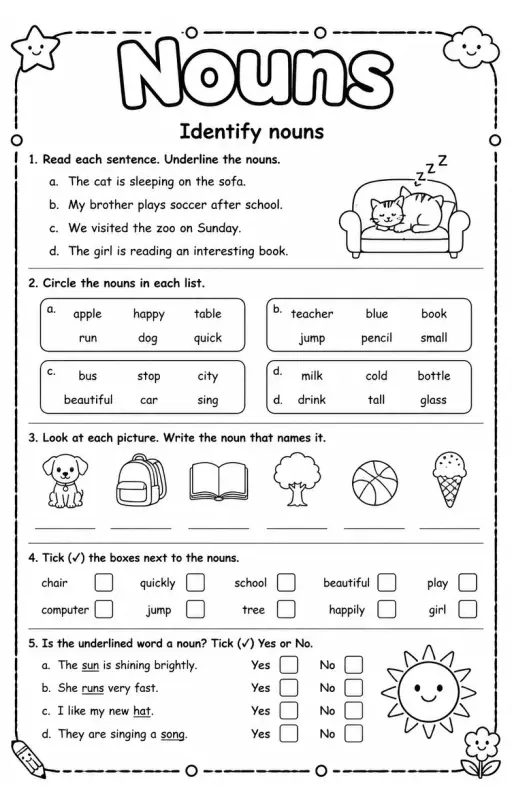Identify nouns
