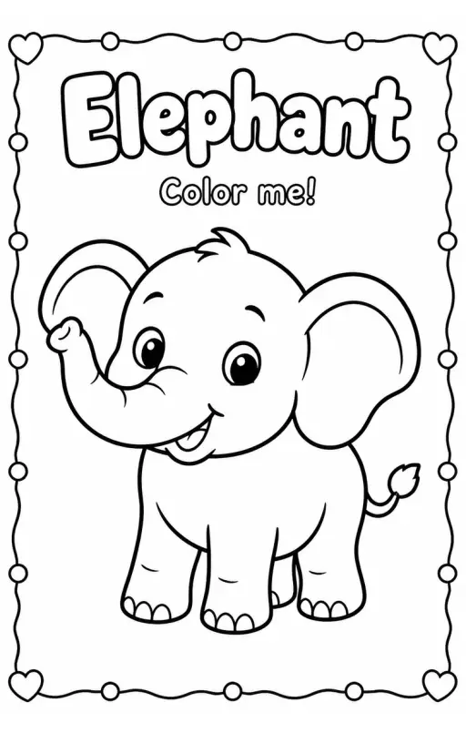 Elephant Coloring Pages
