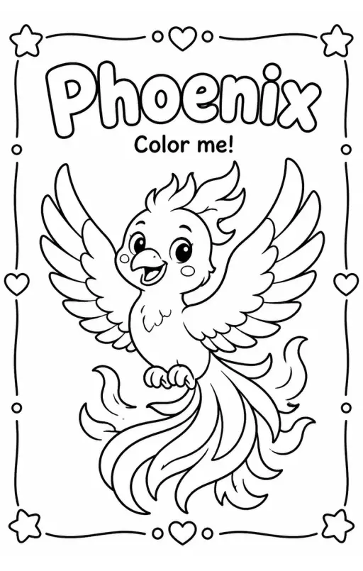 Phoenix Coloring Pages