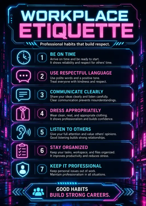 Workplace Etiquette Careers Infographic