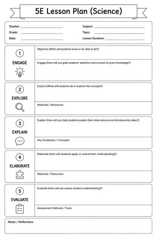 5E Lesson Plan (Science)