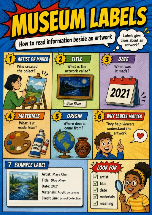 Museum Labels Art History Infographic