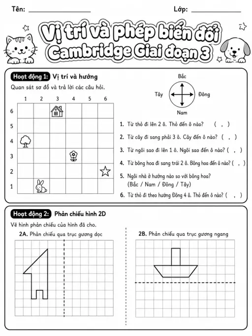Phép cộng Cambridge Giai đoạn 1 - Gói bài tập 15