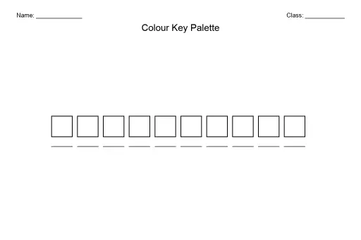 Pixel Colour-Key Palette Strip