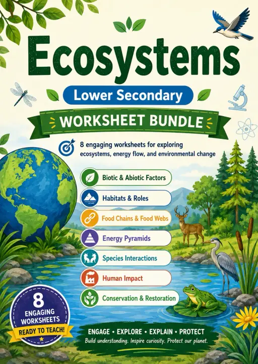 Ecosystems Worksheet Pack