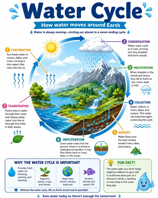 Water Cycle Infographic