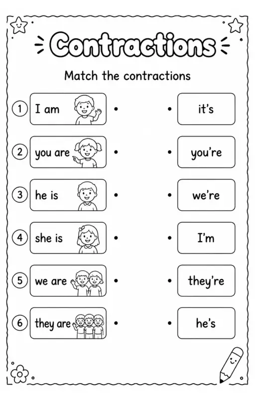 Match the contractions