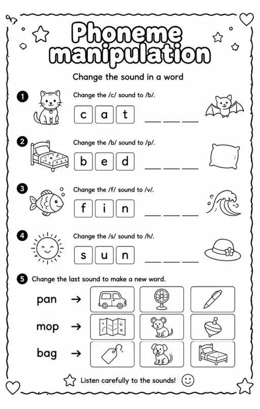 Change the sound in a word