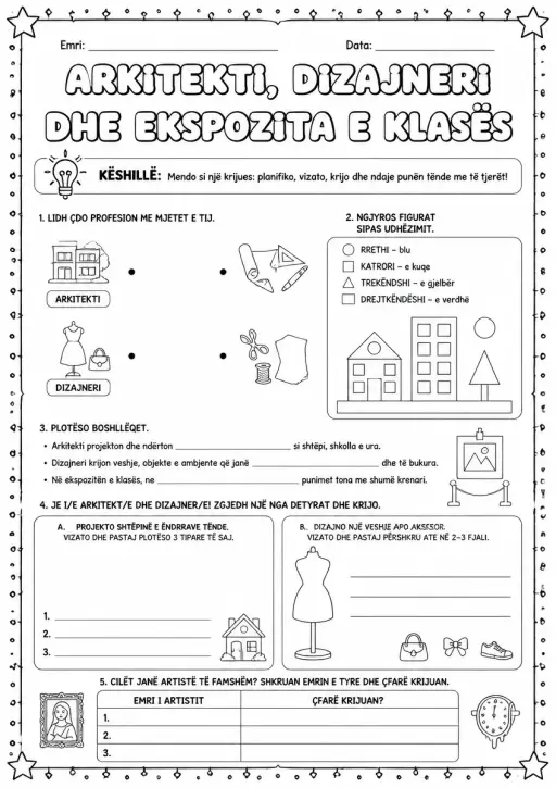 Arkitekti, dizajneri dhe ekspozita e klasës