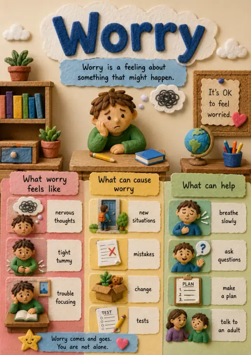 Worry Emotions Infographic