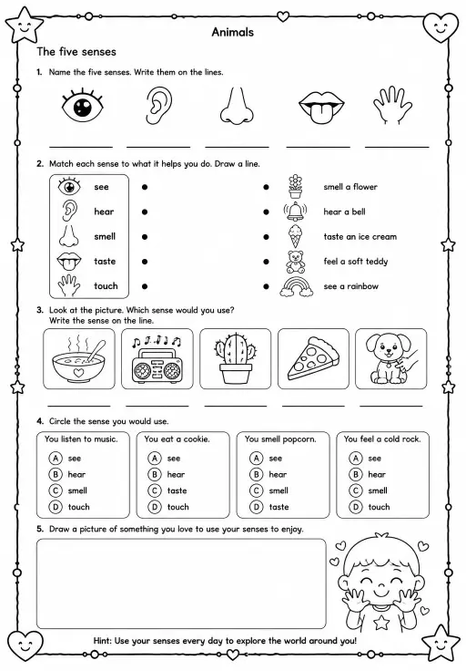 The five senses