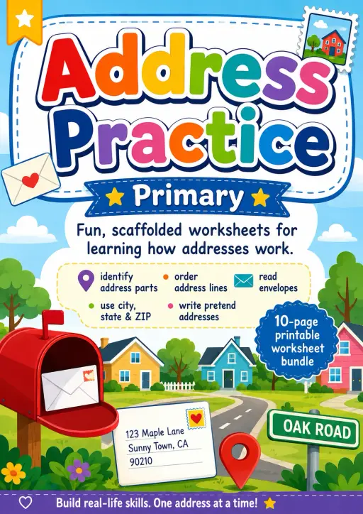 Address Practice Worksheet Pack