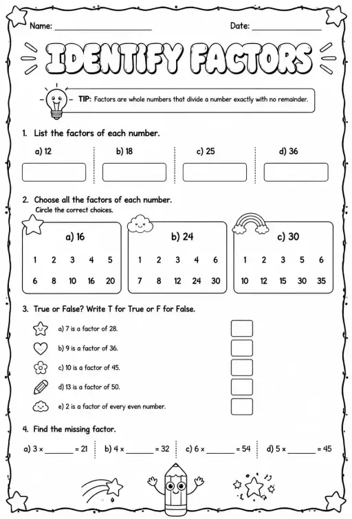 Identify factors