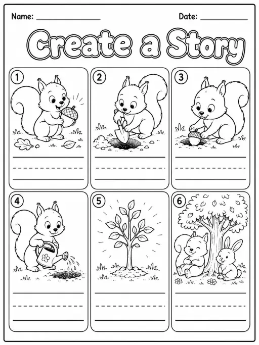 Create a Story Worksheet Pack - Set 6