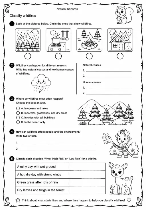Classify wildfires
