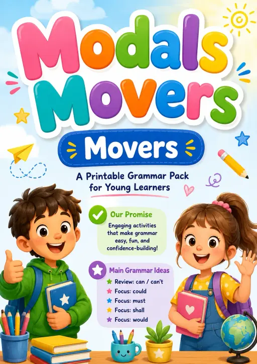 Modals Movers Grammar Worksheet Pack