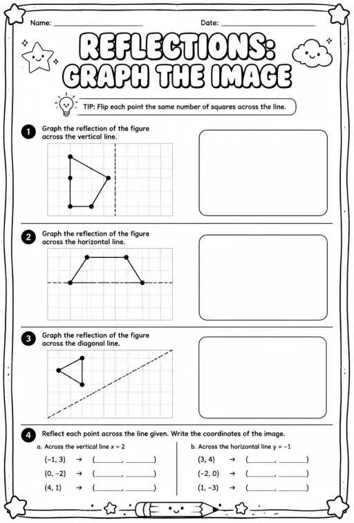 Reflections: graph the image
